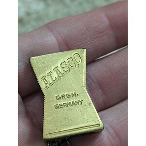 Alasco DRGM GERMANY SHARPENER BRASS‎ GOLD TONE RARE